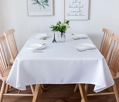 Fabstyles Hotel 100% Cotton Solid Table Cloth