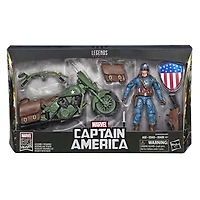 Marvel Legends Series - Captain America avec moto