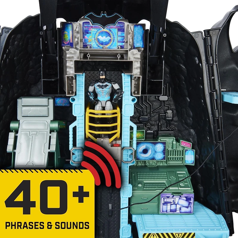 Batman, Bat-Tech Batcave, Giant Transforming Playset with Exclusive 4” Batman Figure and Accessories, Kids Toys for Boys Aged 4 and Up, Batman, Bat-Tech Batcave