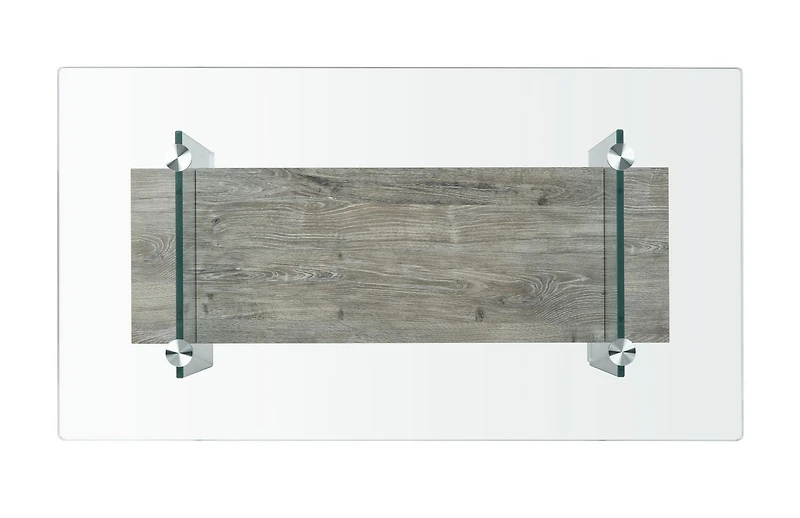Safavieh Kayley Retro 2 Tier Glass Coffee Table