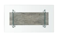 Safavieh Kayley Retro 2 Tier Glass Coffee Table