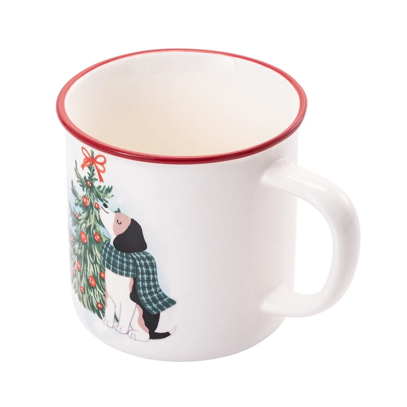 Holiday Time Decal Ceramic Mug, 16.5 oz, 1 Piece, Mug, Ceramic