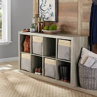 Better Homes & Gardens Organisateur à 8 Cubes, Gris Rustique