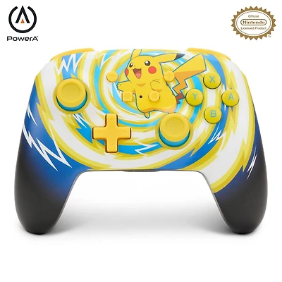 PowerA Enhanced Wireless Controller for Nintendo Switch - Pokémon: Pikachu Vortex, Nintendo Switch