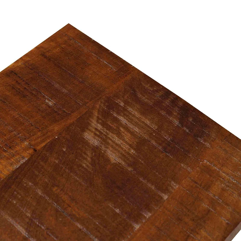 Console moderne rustique en bois massif – noyer