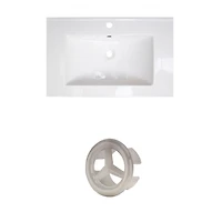 American Imaginations 24.25-in. W Ceramic Top Set White AI-20805