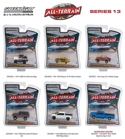 GreenLight 1:64 All-Terrain Die-Cast Véhicules Série 13