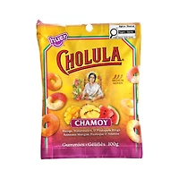 Huer, Cholula Chamoy, Spicy Fruity Rings, 100g, Bag,  Peanut and Tree Nut Free