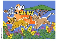 Ceaco Disney Friends Play All Day 200-Piece Interlocking Jigsaw Puzzle for Children Ages 8+