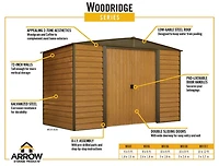 Abri rangement acier Woodridge, 6 x 5