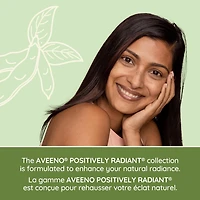 Nettoyant clarifiant Aveeno Positively Radiant - Démaquillant, Nettoyant pour le visage à base d'extrait de soja, Déloge le sébum et unifie le teint