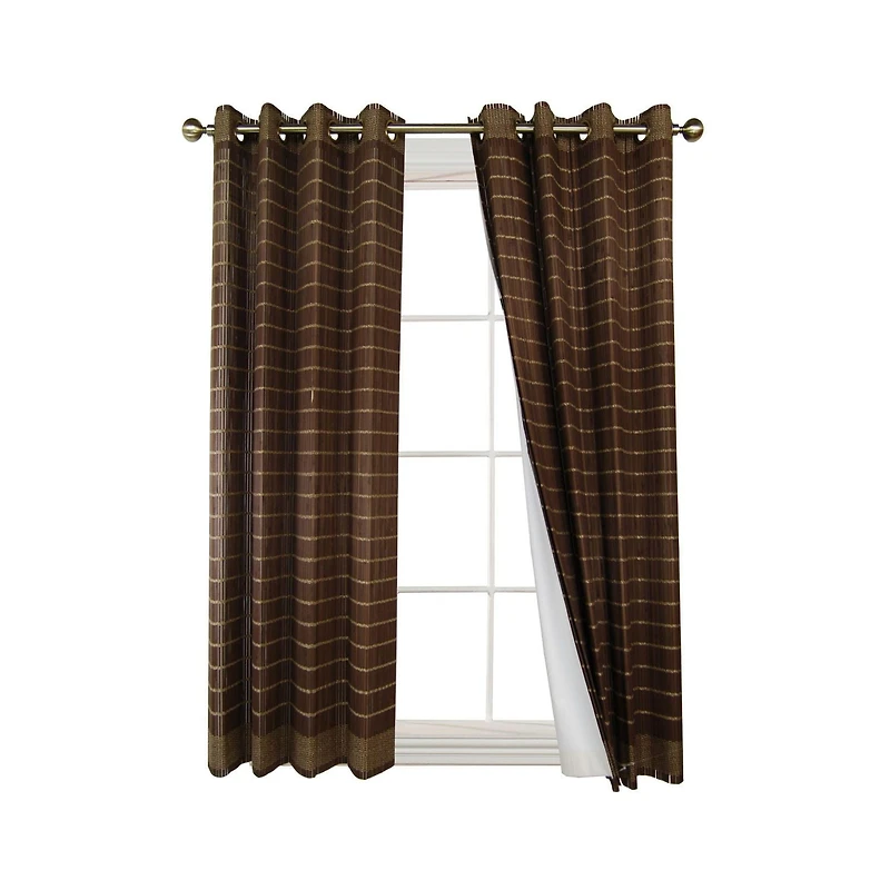 Versailles Doublure Thermique pour les Panneau en Bois de Bambou à Oeillets à Anneaux