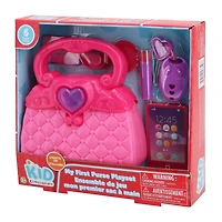 Kid Connection My First Purse with Light 6 Piece Pretend Playset for Ages 3+, 6pcs Set