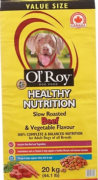 Ol' Roy Healthy Nutrition Slow Roasted Beef & Vegetable Flavour - Dry food for Adult dogs