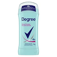 Antisudorifique en Bâton pour Femmes Degree Poudre Satinée Protection Contre la Transpiration et les Odeurs 48 Heures 74g