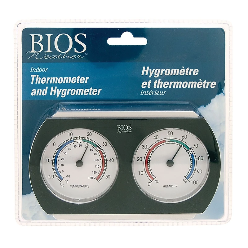 BIOS Analog Thermometer / Hygrometer, Analog Therm/Hygrometer