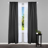 Home Trends 48 in. - 86 in. Drapery Double Rod Set, 5/8 in. Diameter, 5/8 in. Diameter