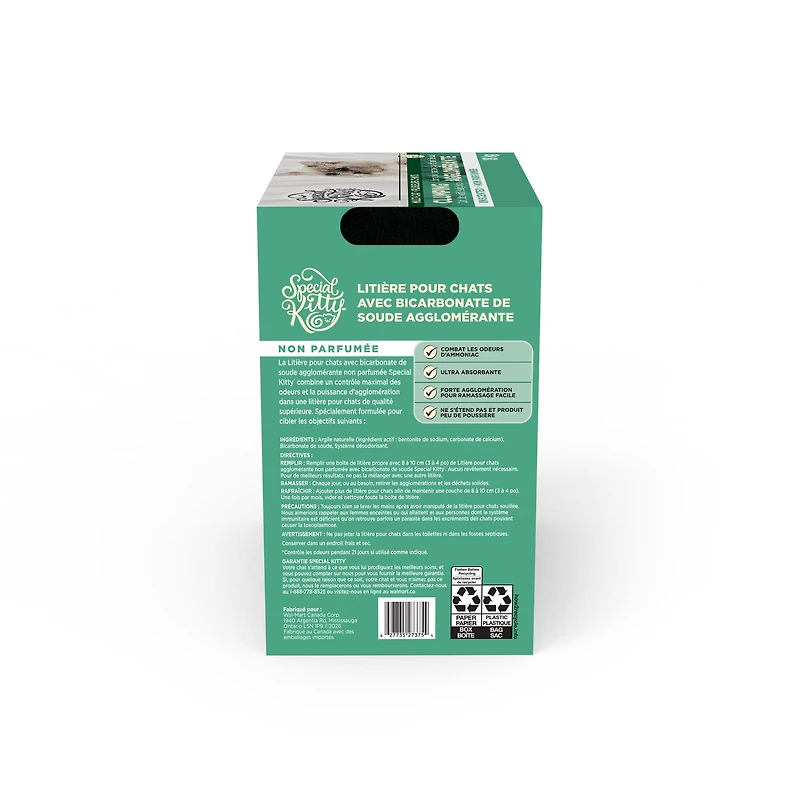 Special Kitty Clumping Cat Litter Unscented with Baking Soda 18 kg Box
