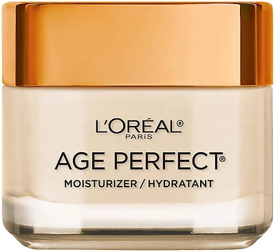 L'Oréal Paris Crème de Jour Age Perfect Hydra-Nutrition Ultra-Nourrissante avec miel de manuka + huiles précieuses, pour peau mature et très sèche