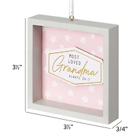 Holiday Time Most Loved Grandma Ornament, 3.5"L x 0.75"W x 3.5"H
