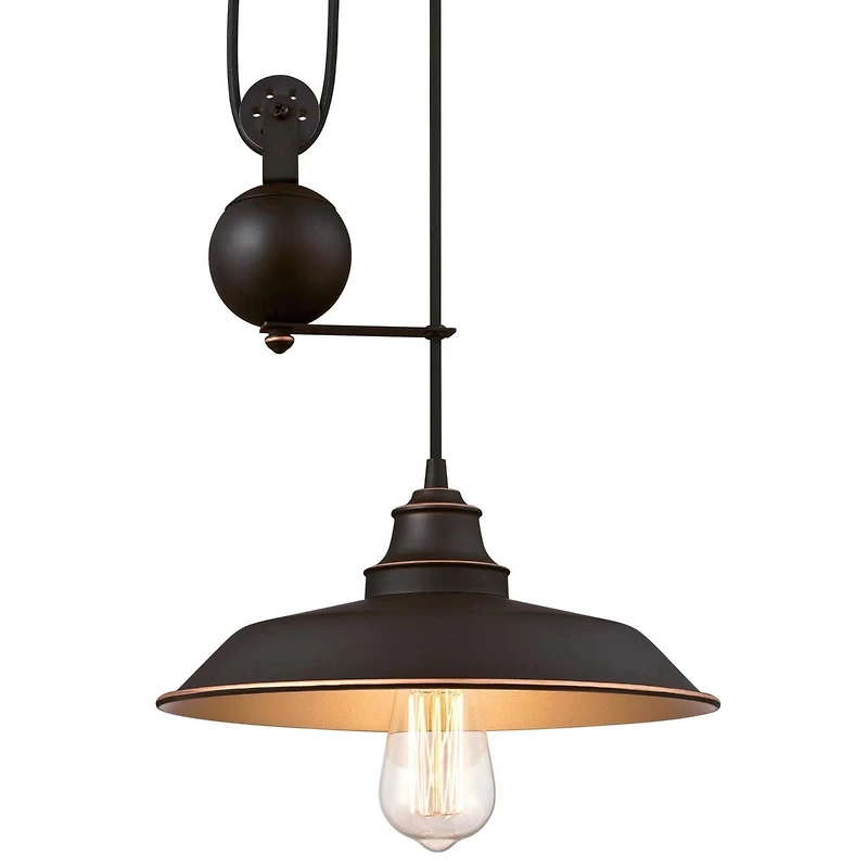 Westinghouse Luminaire Suspendu sur Poulie à Une-Lumière Iron Hill