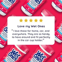 Wet Ones Antibacterial Hand Wipes, Fresh Scented Wet Wipes, 40 Wet wipes