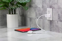 Scosche CCI4B4PWT-SP Strikeline 2-in-1 USB-C/Lightning Cable White, 2-in-1 C / LGHT 4FT CBL