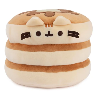 GUND, Pusheen the Cat , Peluche pile de pancakes Squisheen, Jouet en peluche pour les enfants à partir de 8 ans, marron, 15,2 cm