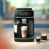 Philips 2300 Fully Automatic Espresso Machine with LatteGo Milk Frother, Black