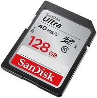 SanDisk Ultra® SDXC™ UHS-I card, 128GB, Pictures/ Full HD video