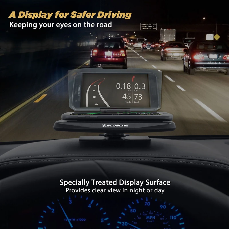 Scosche Smartphone Display for HUD, Navigation and Other Apps