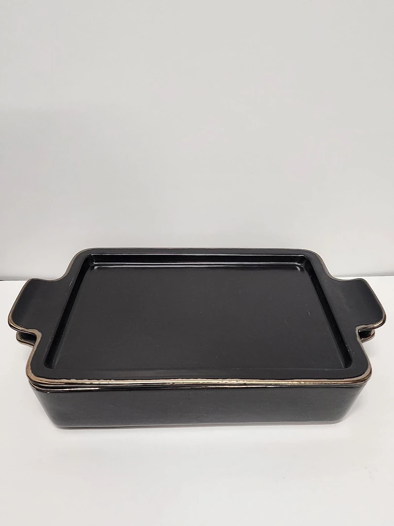 "Thyme & Table Boulanger en Céramique 9 x 13, Onyx" Boulanger