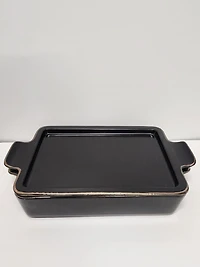 "Thyme & Table Boulanger en Céramique 9 x 13, Onyx" Boulanger