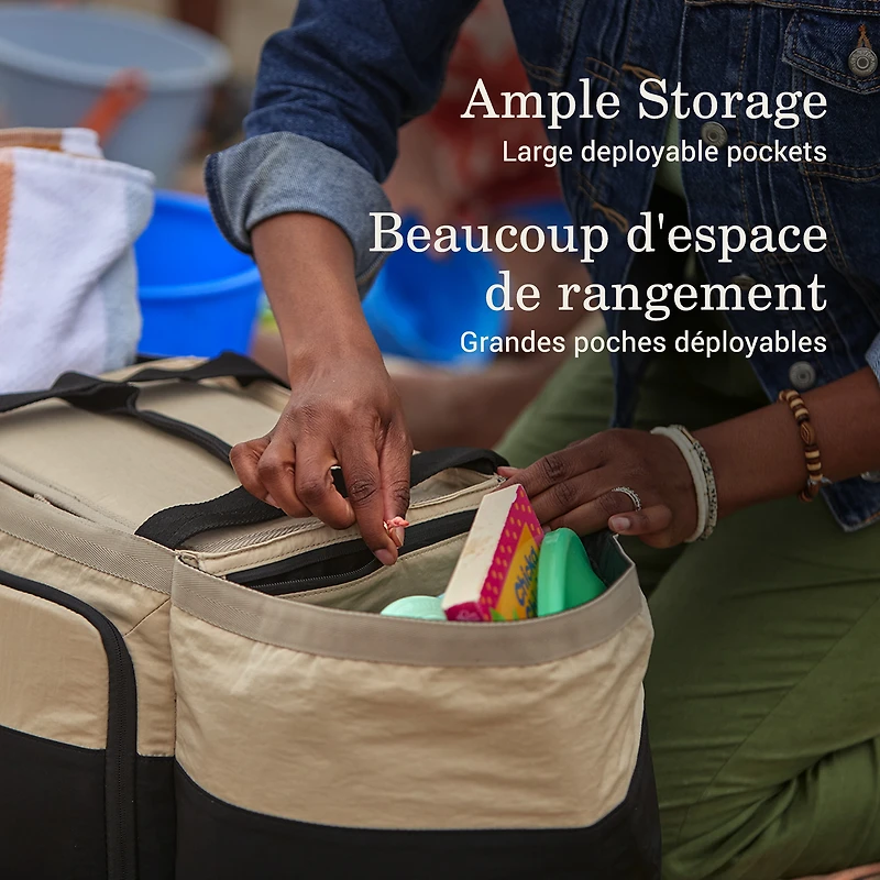 Glacière 24 canettes Coleman Now, capacité de 8,5 litres (32 qte), beige et noir