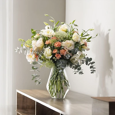 Vase Libbey Soft Diamond Libbey 8 pouces Vase à diamant doux