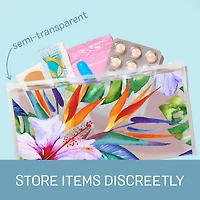 Ziploc Sacs réutilisables pour voyages, maquillage et accessoires, Idéals pour l'organisation à l'école ou à la maison, Collection bohème, Pour articles minces, Emballage de 5 Collection bohème