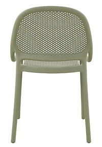 Summer armless dining chair Green Jade (4 chairs/box )