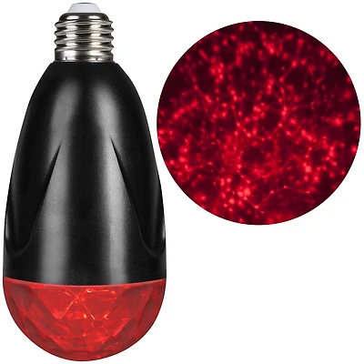 Lightshow Projection Light Bulb-Kaleidoscope (Red)