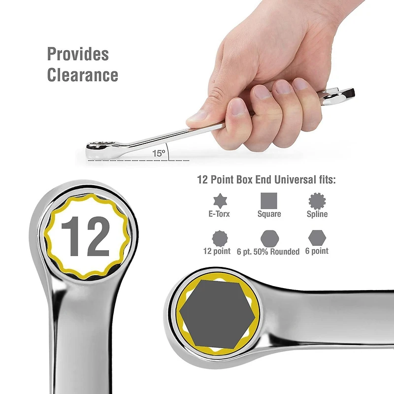 WorkPro Metric Combination Wrench Set - 9 Piece