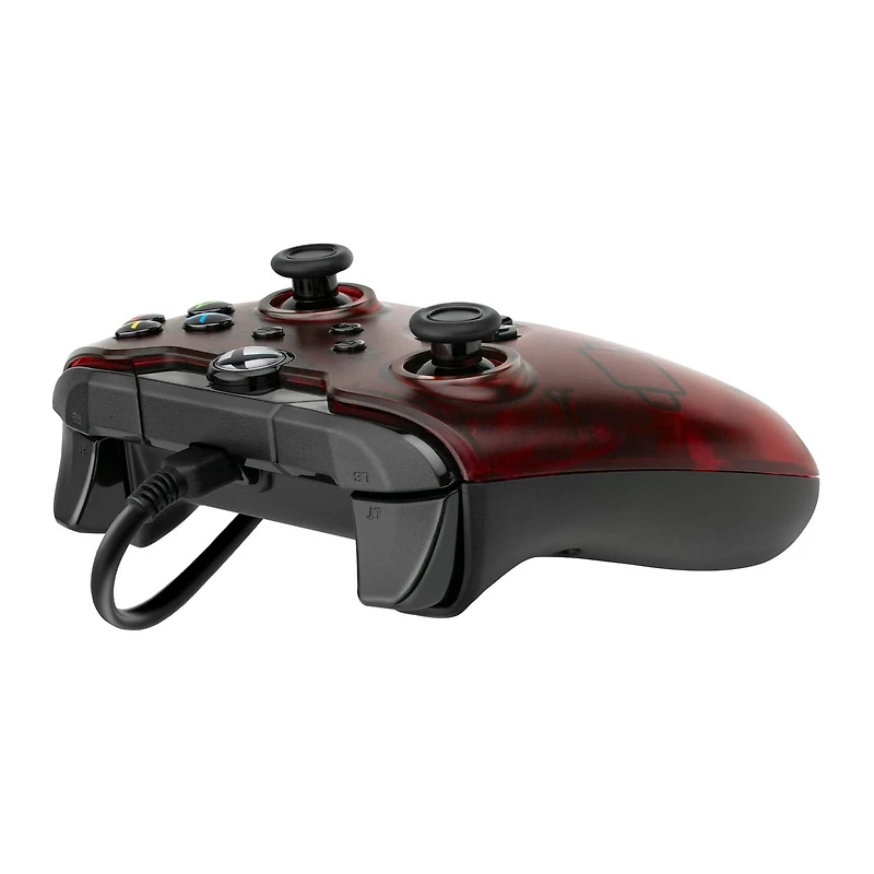 PDP Gaming Wired Controller: Crimson Red - Xbox Series X|S, Xbox One, Xbox, Windows 10, 049-012-NA-RD Xbox Series X/S