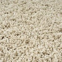 hometrends Deluxe Cream Shag Rug