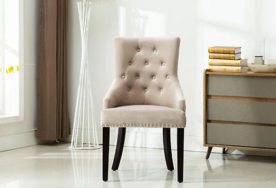 PANSY SET DE DEUX CHAISES D'ACCENT-GRIS