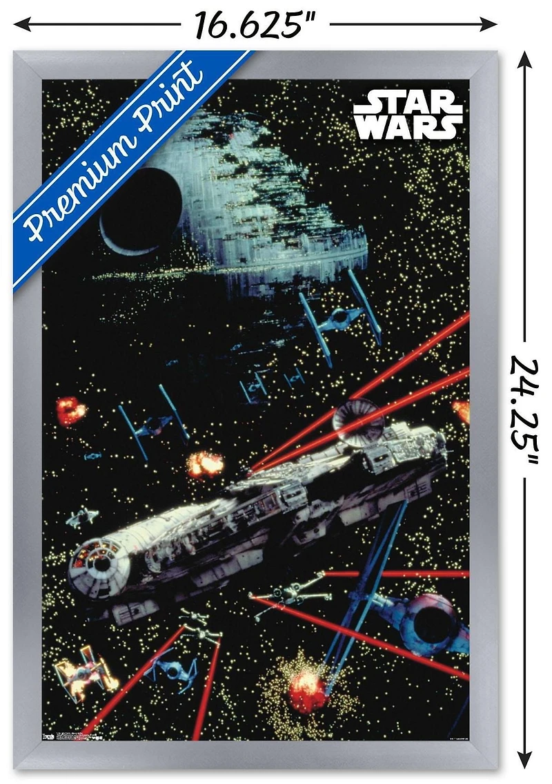 Star Wars: Saga - Space Battle Wall Poster, 22.375" x 34"