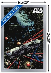 Star Wars: Saga - Space Battle Wall Poster, 22.375" x 34"