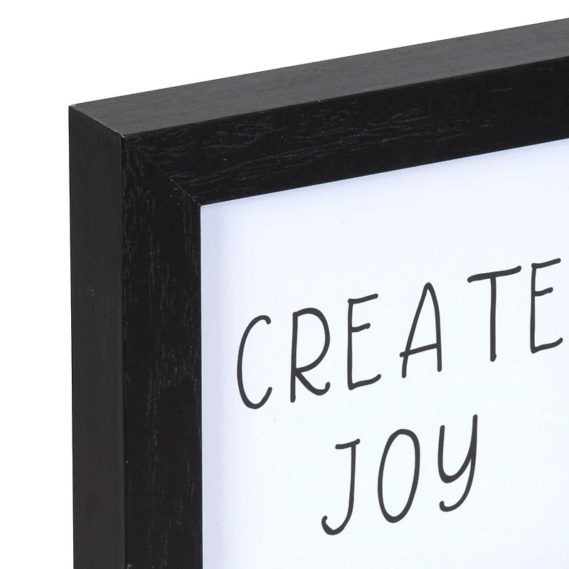 Create Joy 6x6 Framed Accent Art, 6in x 6in