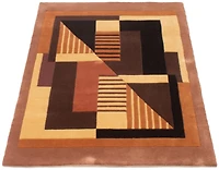 ECARPETGALLERY Elegance Brown Rug 3'5" x 5'6"