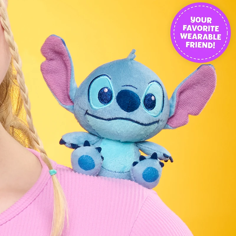 Peluche d’épaule Stitch Perch’d 10 cm – toutou portable pour fans et enfants