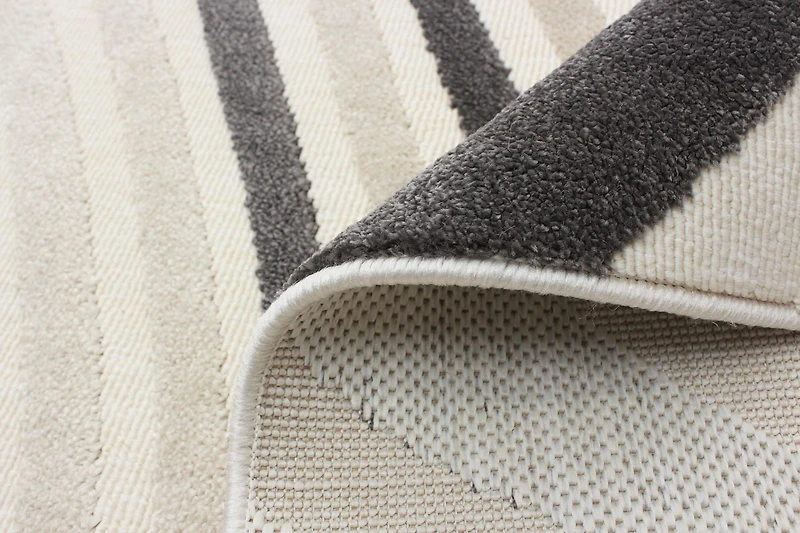ECARPET Modern Area Rug for Dining Room, Living Room, Bedroom or Den Zuma Taupe