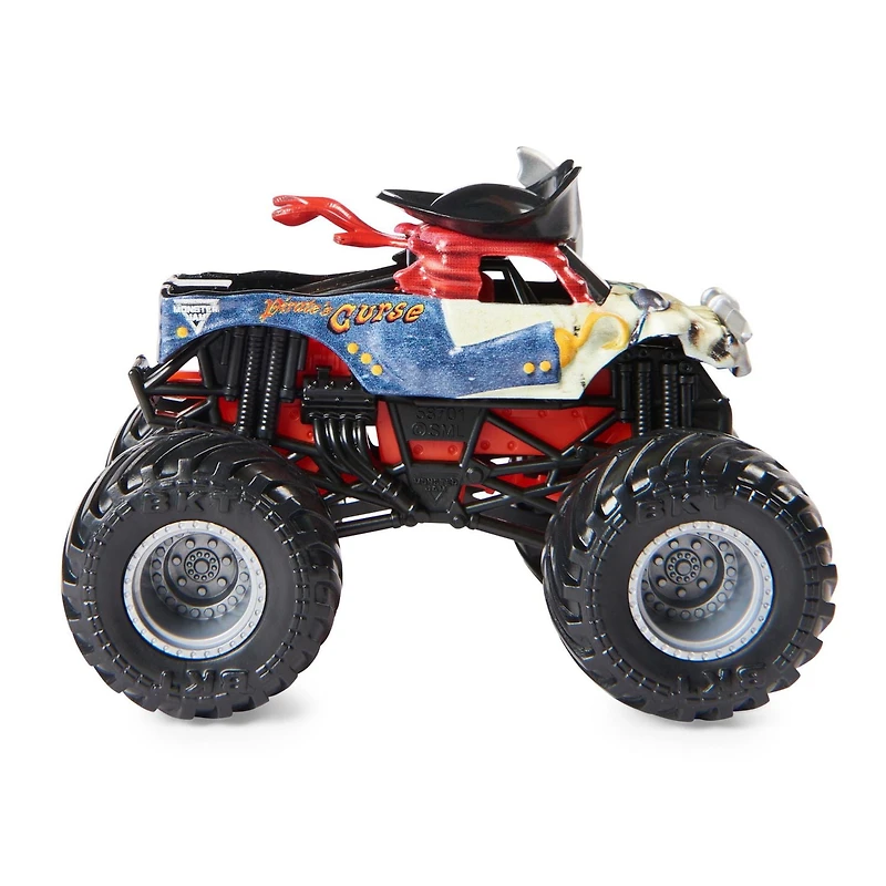Monster Jam, Official Pirate’s Curse Vs. Megalodon Die-Cast Monster Trucks, 1:64 Scale, Kids Toys for Boys Ages 3 and up