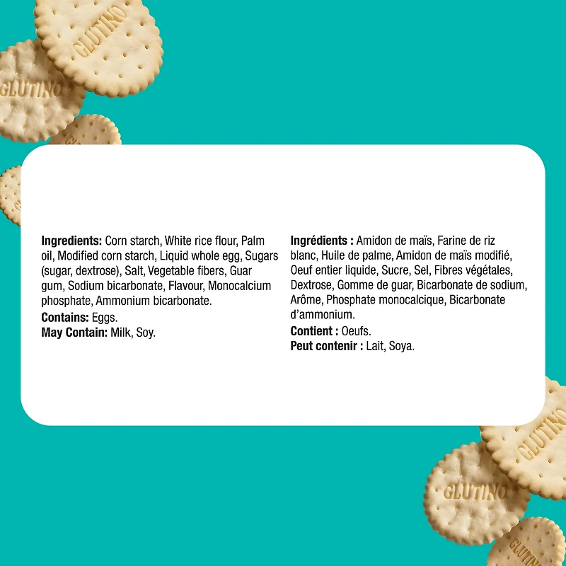 Craquelins originaux sans gluten Glutino - 125 g (1 x 125 g)